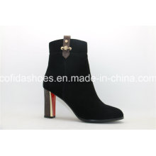 Nuevo Confort Alto Talones Sexy Lady Botas De Cuero